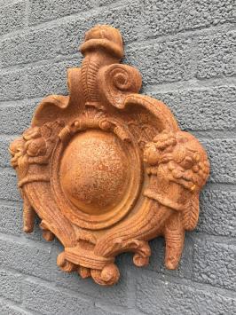Gietijzeren wanddecoratie - Oeil de Boeuf - rustiek